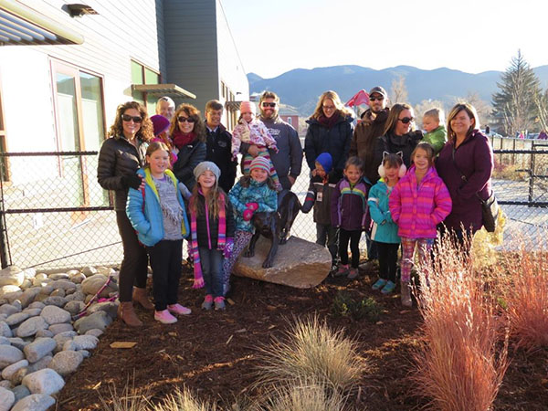 HCB Families surround the Longfellow Mountain Lion